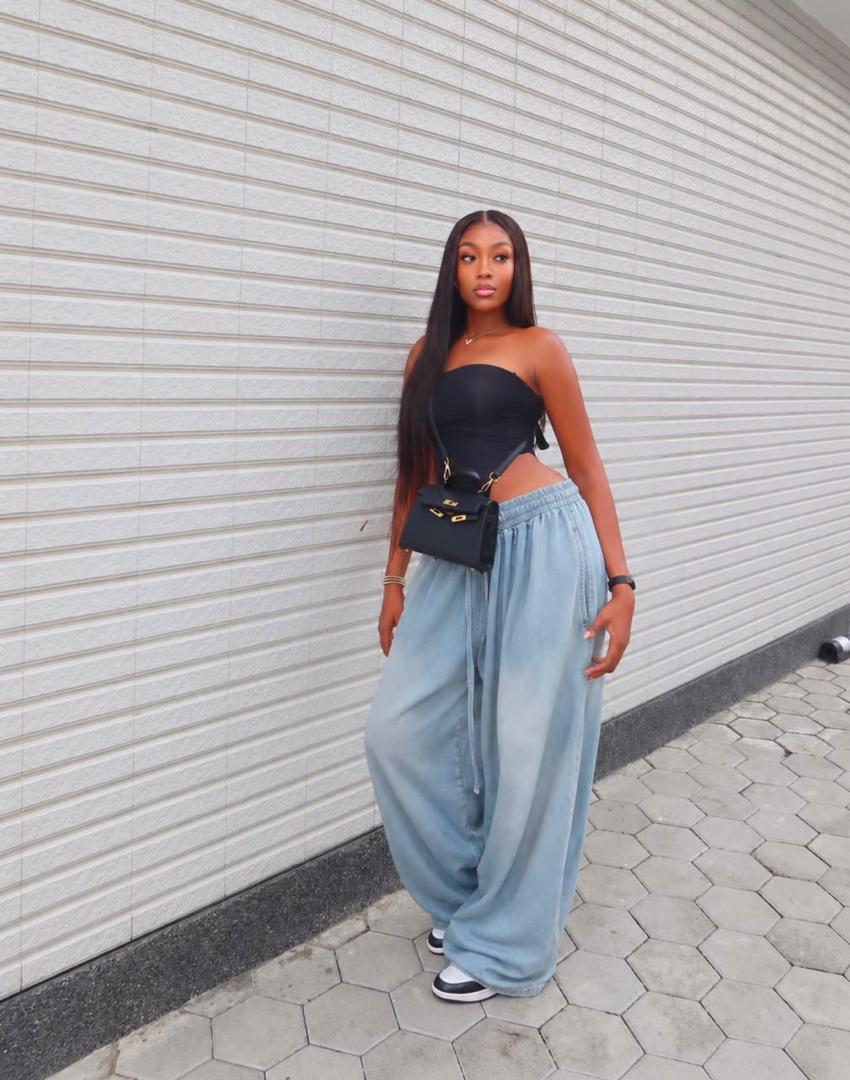 Women’s Oversized Denim Pants | Tall Girl Friendly