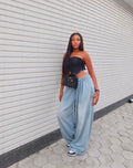 Women’s Oversized Denim Pants | Tall Girl Friendly