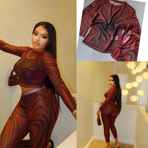 Women's Luxury Mesh 2-Piece Set