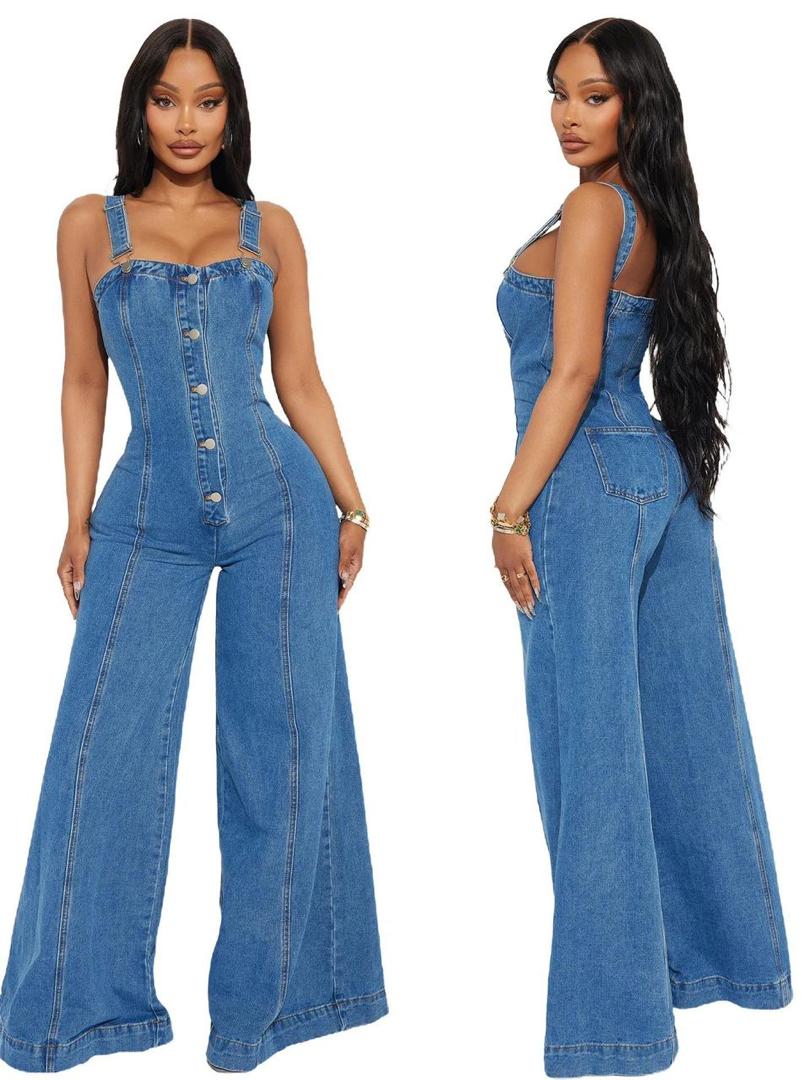 Women’s Luxury Denim Jumpsuit | Blue