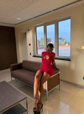 Women’s Luxury Sexy Mini Open Chest Dress
