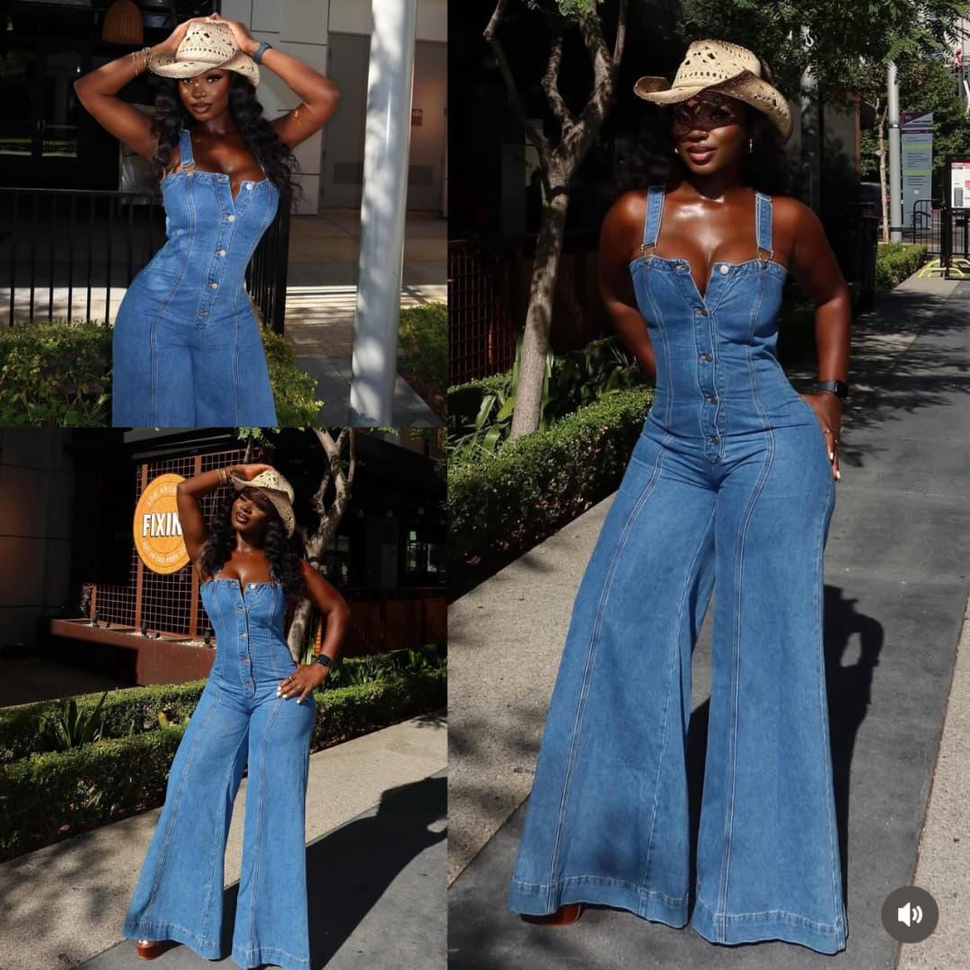 Women’s Luxury Denim Jumpsuit | Blue